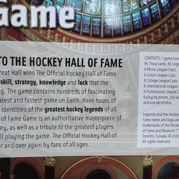 Official Hockey Hall of Fame Game in Embossed Tin - Picture 9 of 9